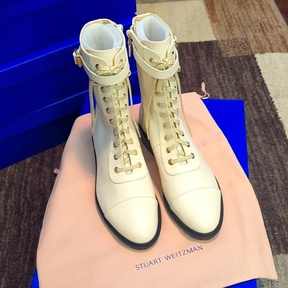 Stuart Weitzman Thalia Combat Bootie (Multiple Sizes Available)
